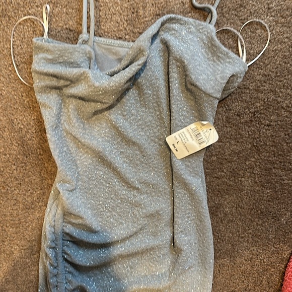 Windsor Dress size Large color light blue /silver - Picture 3 of 5